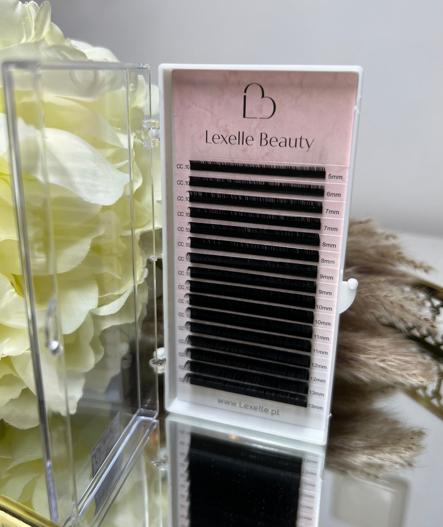 Lexelle Beauty Black Lashes - curl CC 0.10 Mix