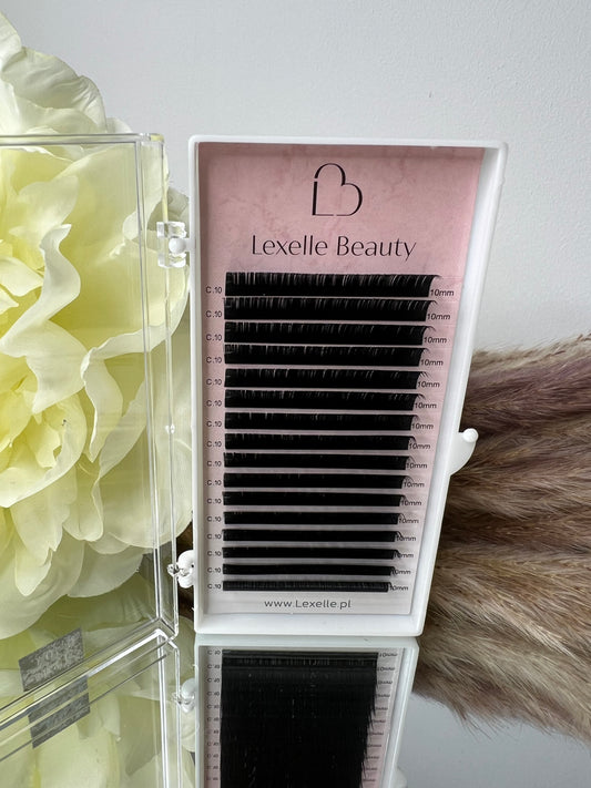 Lexelle Beauty Black Lashes - curl C 0.10